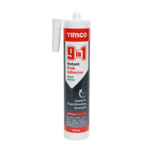 9 in 1 Instant Grab Adhesive - White/ Clear