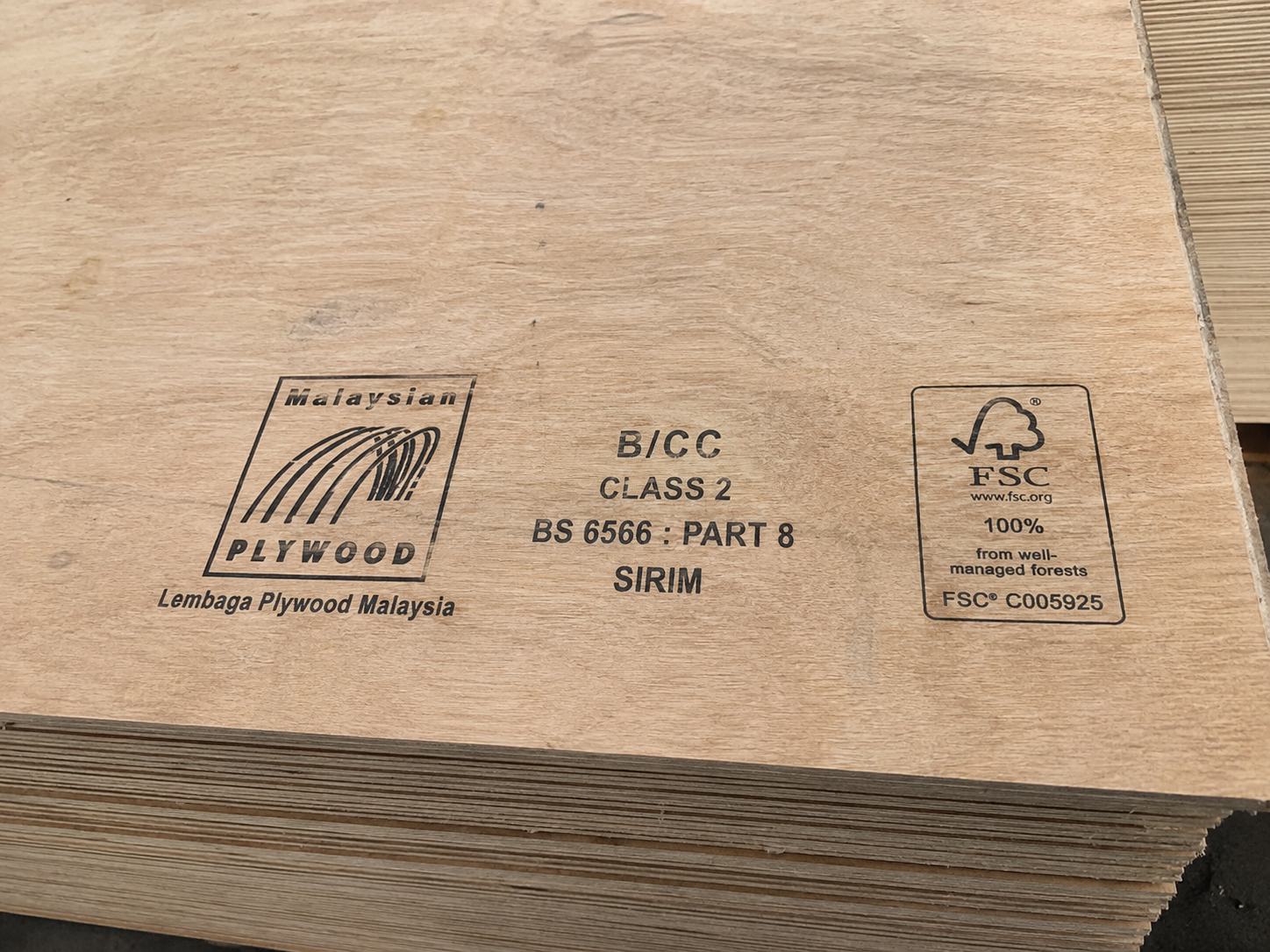 Malaysian Plywood B/CC Class 2 1 Malaysian Plywood B/CC Class 2